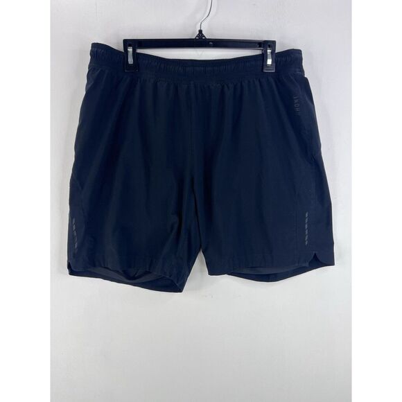 Rhone Shorts Mens Large Black Performance Lined Short Performance Active Stretch - Picture 2 of 12